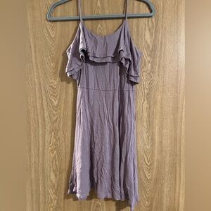 Purple mini dress
